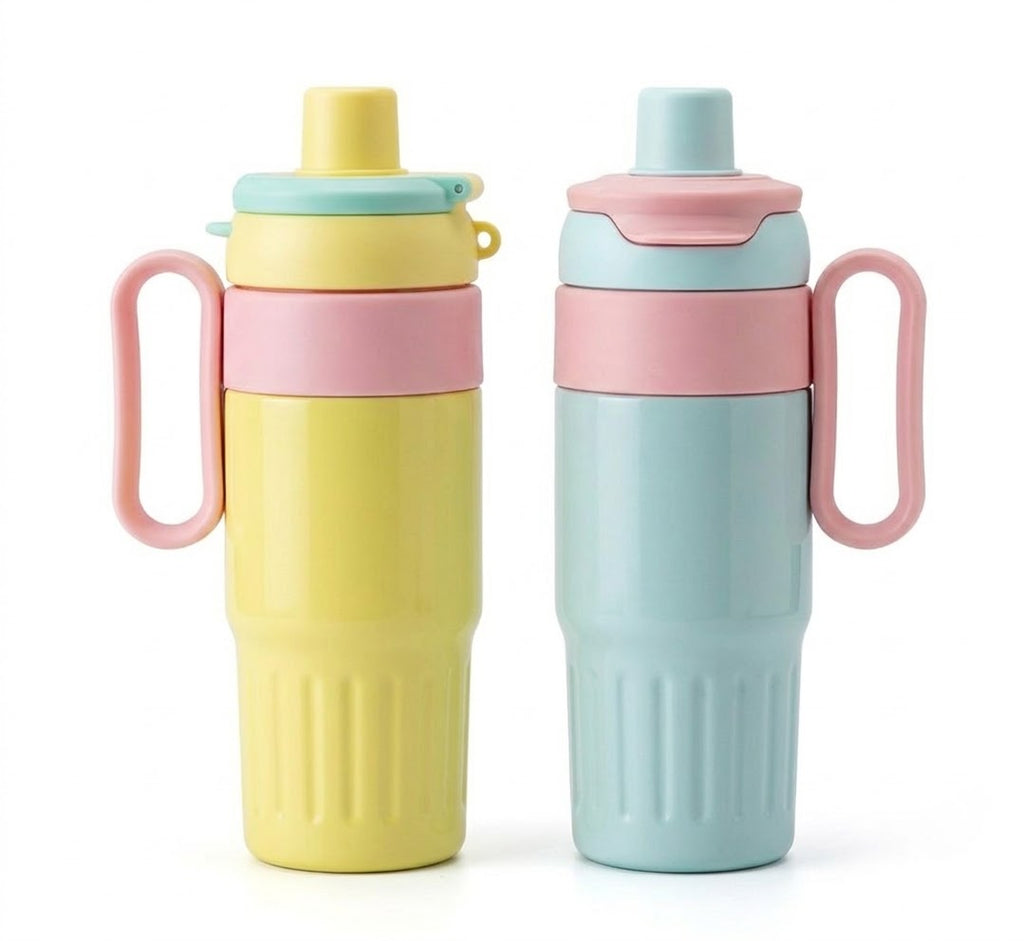 Insulated Tumbler with Straw, Lid for Sipping & Handle 780ml